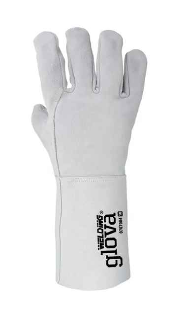 Luva soldador crute bovino cinzenta 27 cm